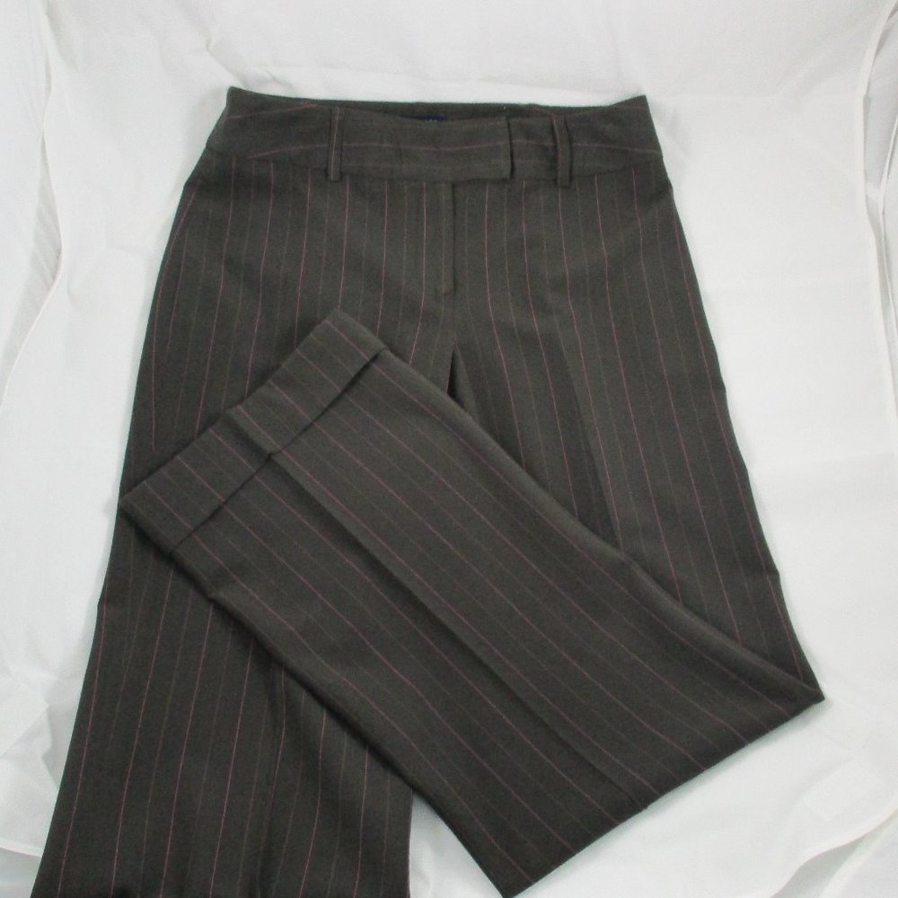Jones Wear Brown Pin Stripe Pants - Size 4